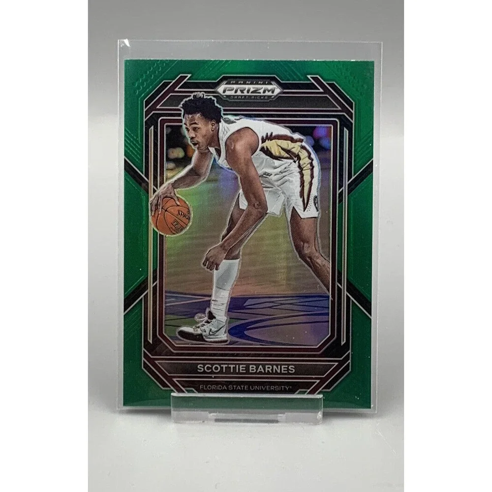 2023 Panini Prizm Draft Picks Scottie Barnes‎ Green Prizm Basketball Card